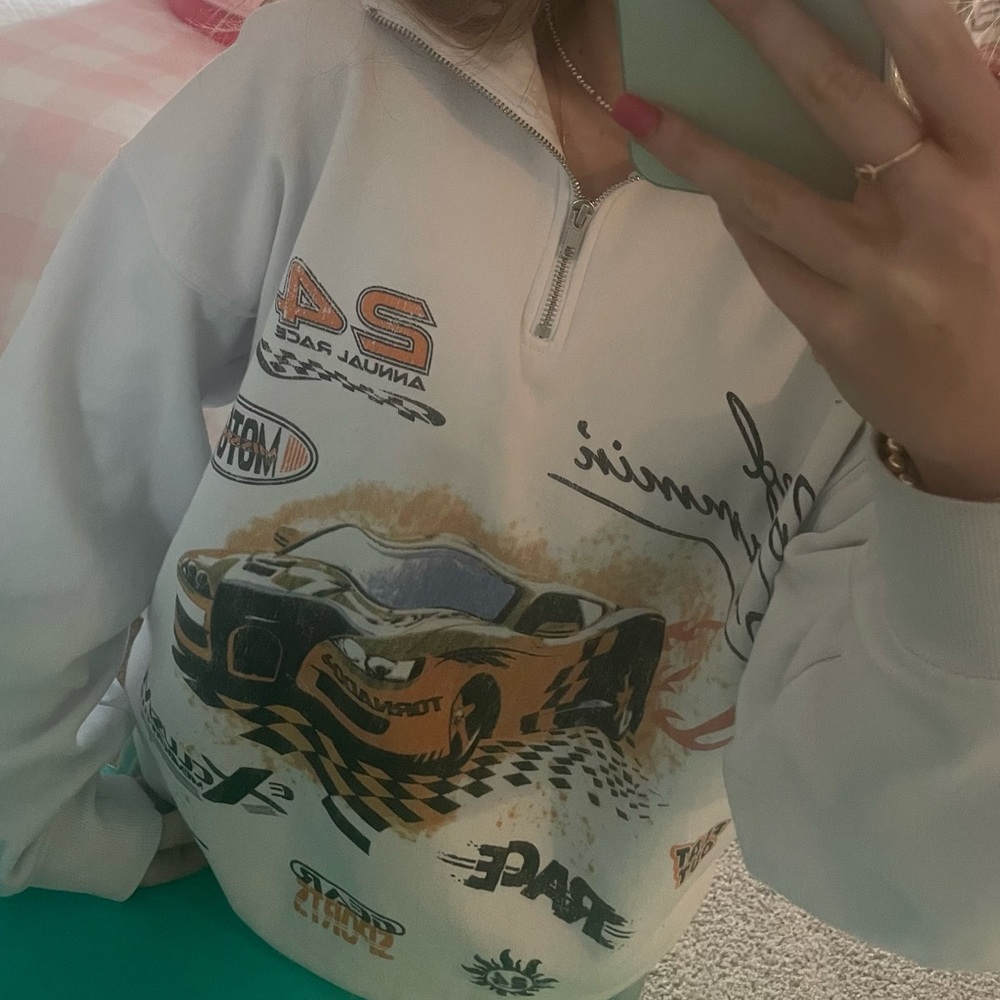 Soft H&M NASCAR quarter zip